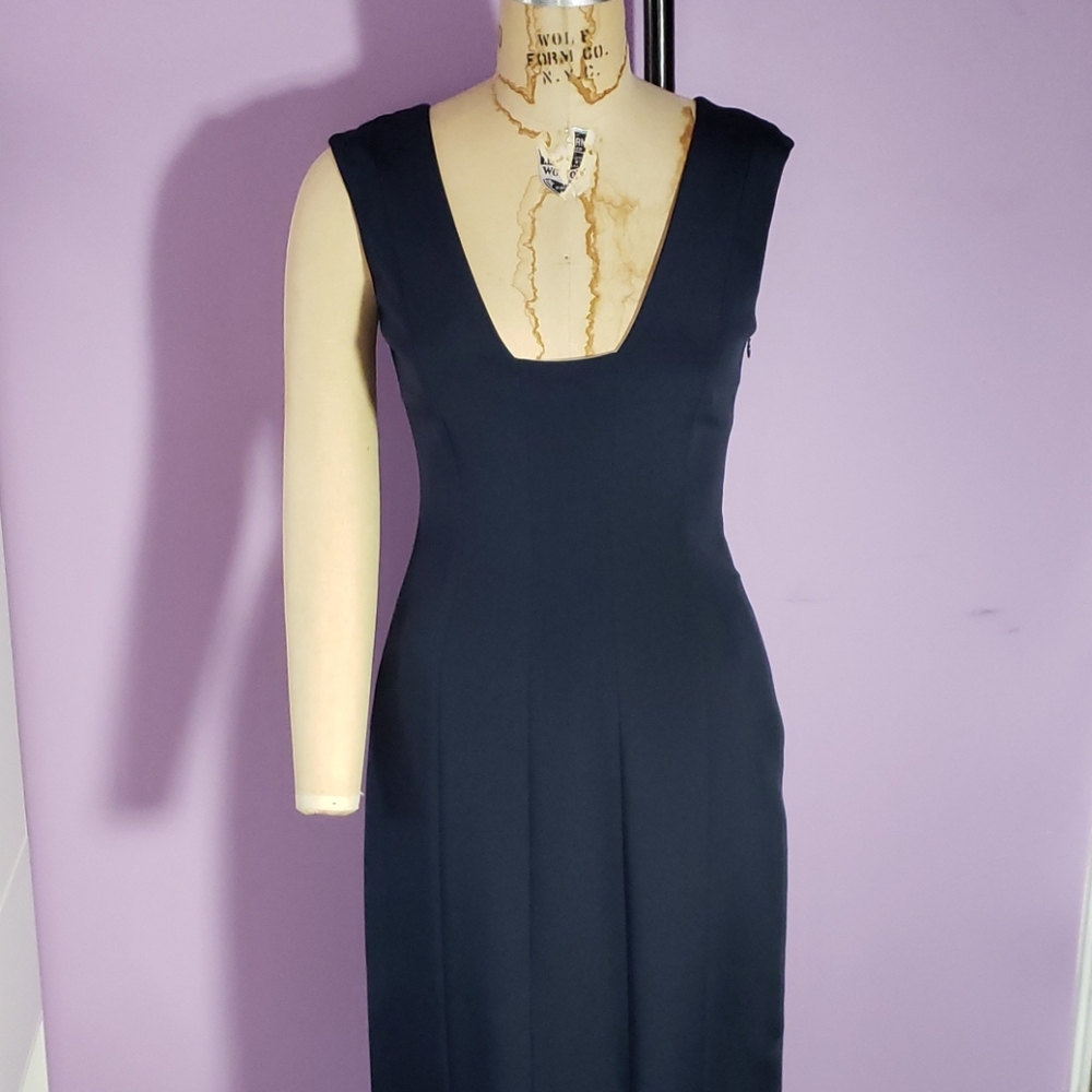 Navy evening gown